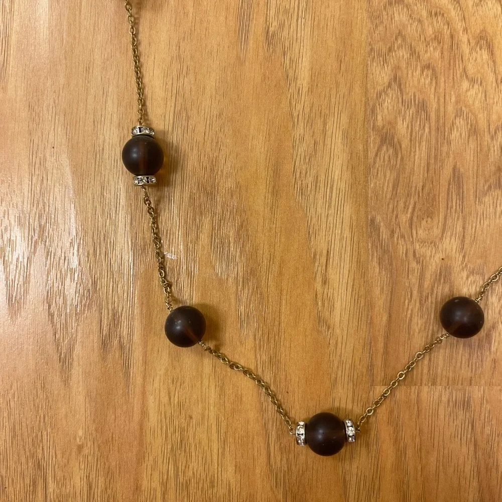 J Crew Yellow Finished Statement Necklace